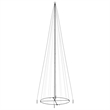 Bowery Hill Christmas Cone Tree Warm White Powder-coated Steel Copper PVC