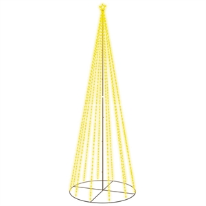 Bowery Hill Christmas Cone Tree Warm white Powder-coated Steel copper PVC