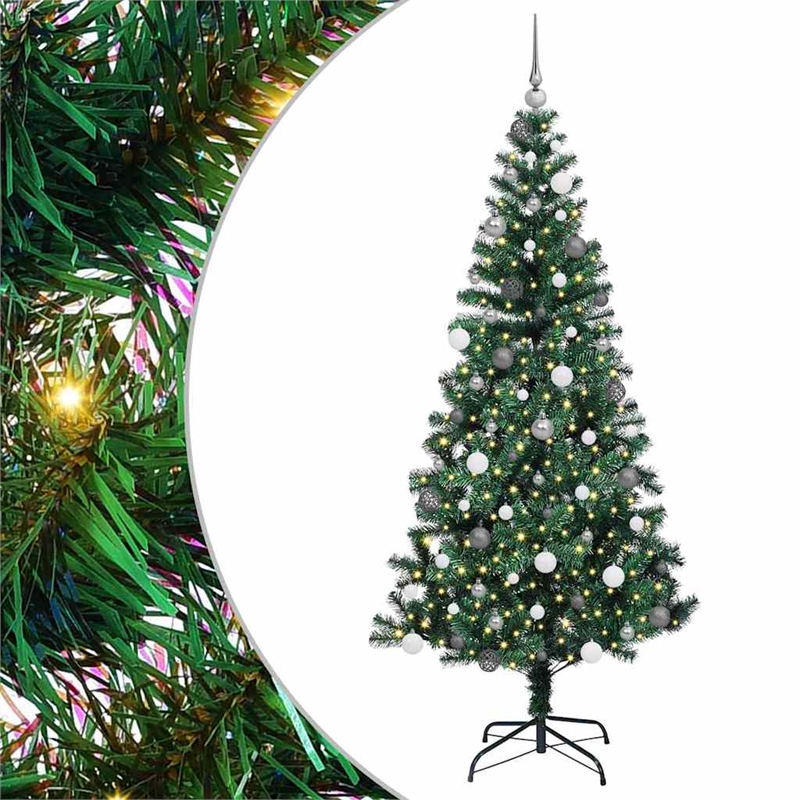 Bowery Hill Artificial Pre-lit Christmas Tree Green 82.7
