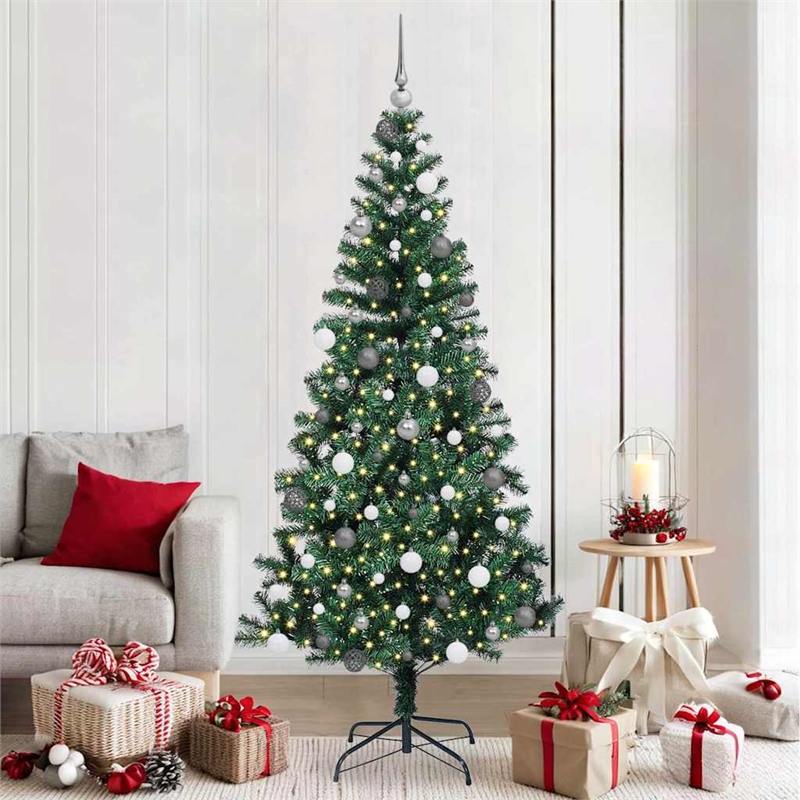Bowery Hill Artificial Pre-lit Christmas Tree Green 82.7