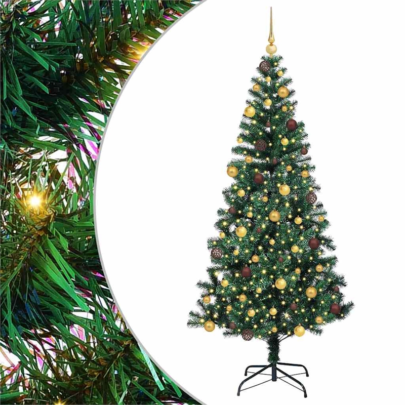 Bowery Hill Artificial Pre-lit Christmas Tree Green 82.7