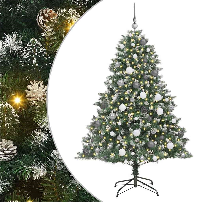 Bowery Hill Artificial Christmas Tree with Stand Green 126 x 126 x 180 cm