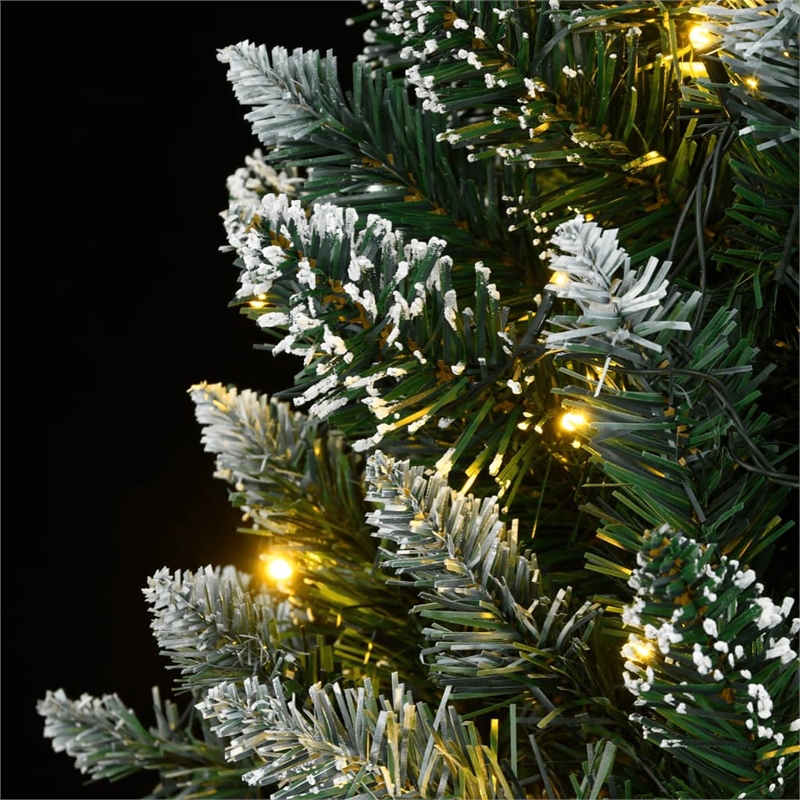 Bowery Hill Contemporary Artificial Christmas Tree 300 LEDs 82.7