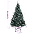 Bowery Hill Contemporary Artificial Christmas Tree 300 LEDs 82.7