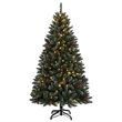 Bowery Hill Contemporary Artificial Christmas Tree 300 LEDs 82.7