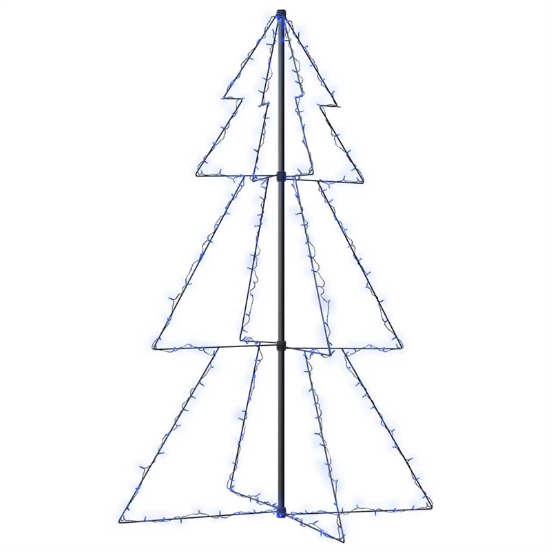 Bowery Hill Christmas Cone Tree 200 LEDs Indoor and Outdoor 3x5 ft