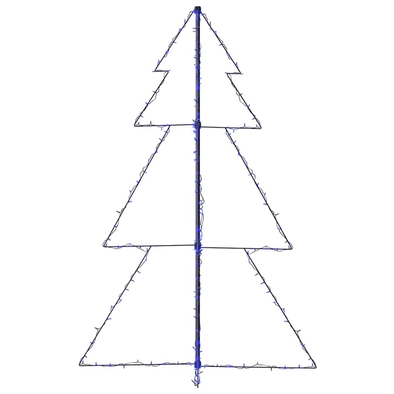Bowery Hill Christmas Cone Tree 200 LEDs Indoor and Outdoor 3x5 ft
