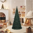 Bowery Hill Pop-up Christmas Tree Green PVC 7 ft Collapsible