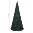 Bowery Hill Pop-up Christmas Tree Green PVC 7 ft Collapsible