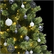 Bowery Hill Artificial Hinged Christmas Tree Green PVC Medium Foldable
