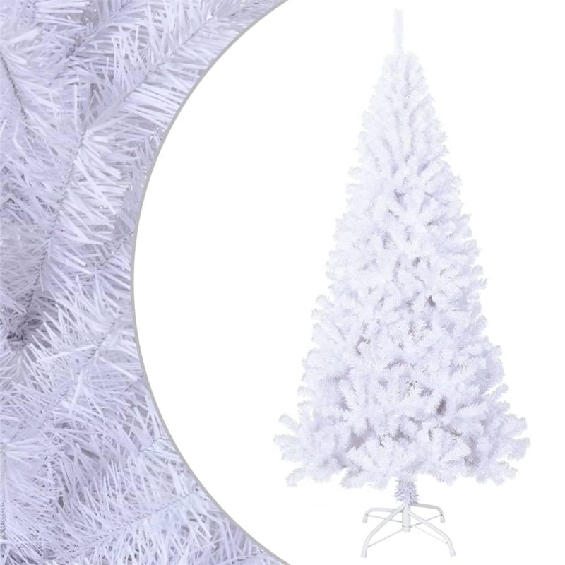 Bowery Hill Artificial Christmas Tree White PVC Steel Extra large