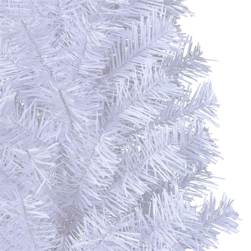 Bowery Hill Fake Christmas Tree White PVC Medium Adjustable Armrests