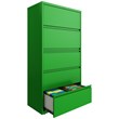 Bowery Hill 36-inch Wide 5 Drawer Lateral File Cabinet Screamin' Green