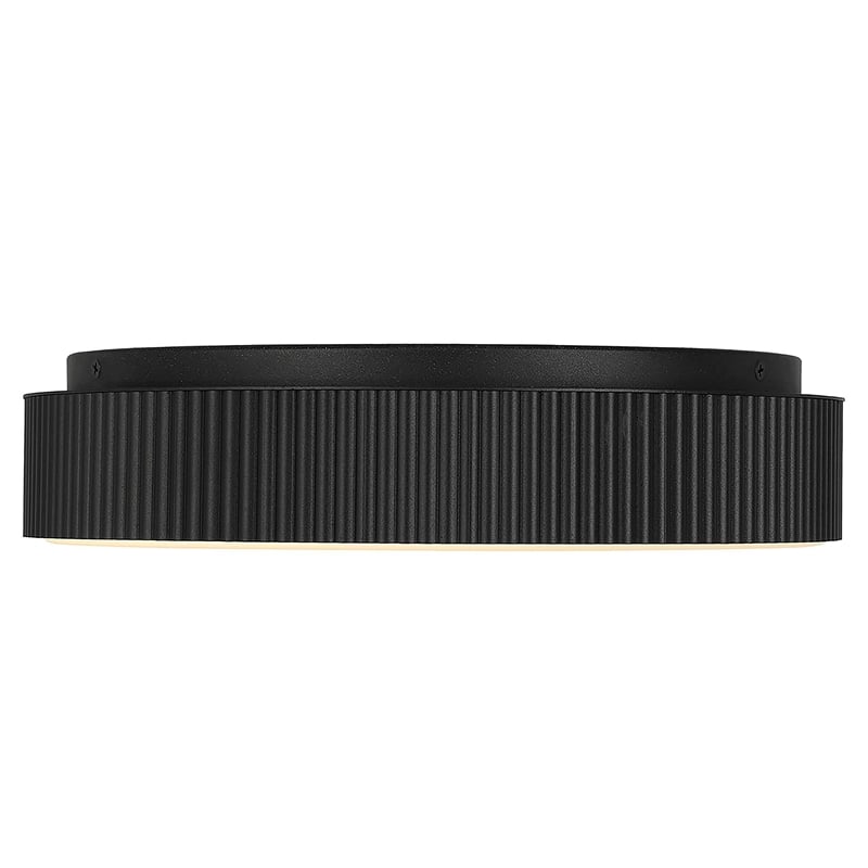 Bowery Hill Modern Aluminum Black 13-inch LED Outdoor Flush Mount