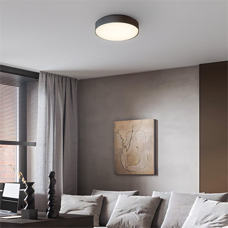 Bowery Hill Modern Aluminum Black 13-inch LED Outdoor Flush Mount