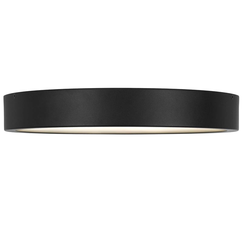 Bowery Hill Modern Aluminum Black 14-inch LED Outdoor Flush Mount