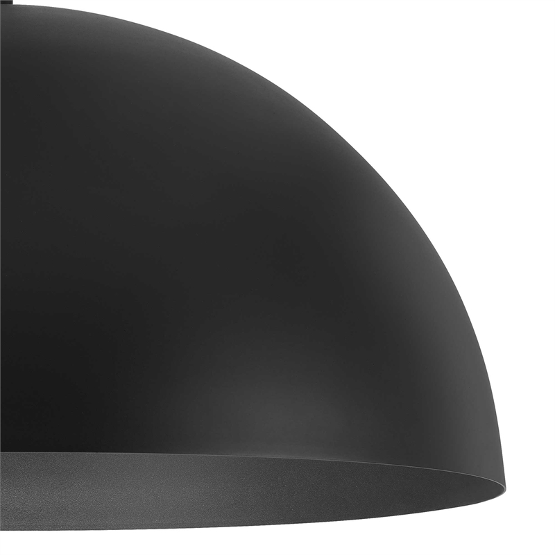 Bowery Hill Modern Aluminum Half 32-inch LED Outdoor Pendant in Black