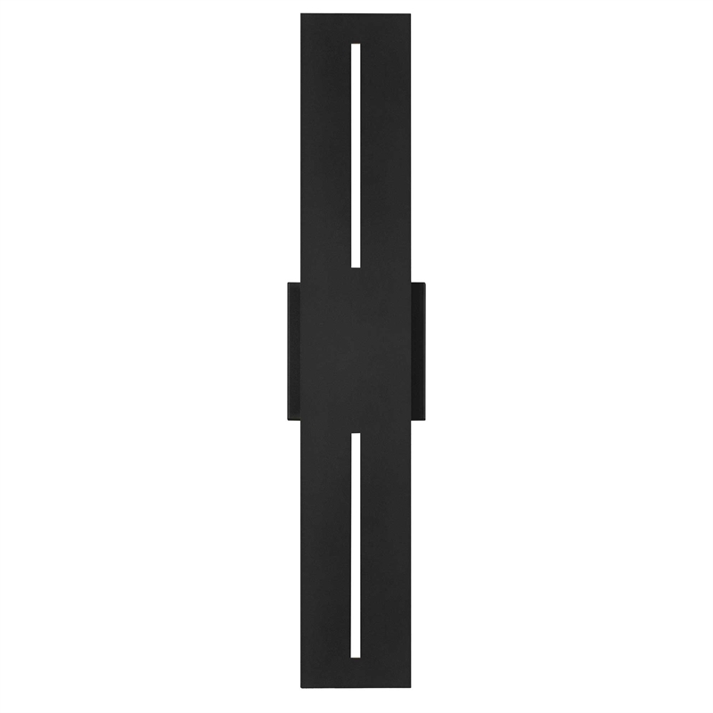 Bowery Hill Modern Aluminum Black 24-inch LED Outdoor Wall Light