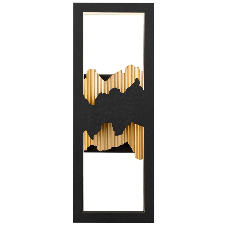 Bowery Hill Modern Aluminum Black 15-inch LED Outdoor Wall Light