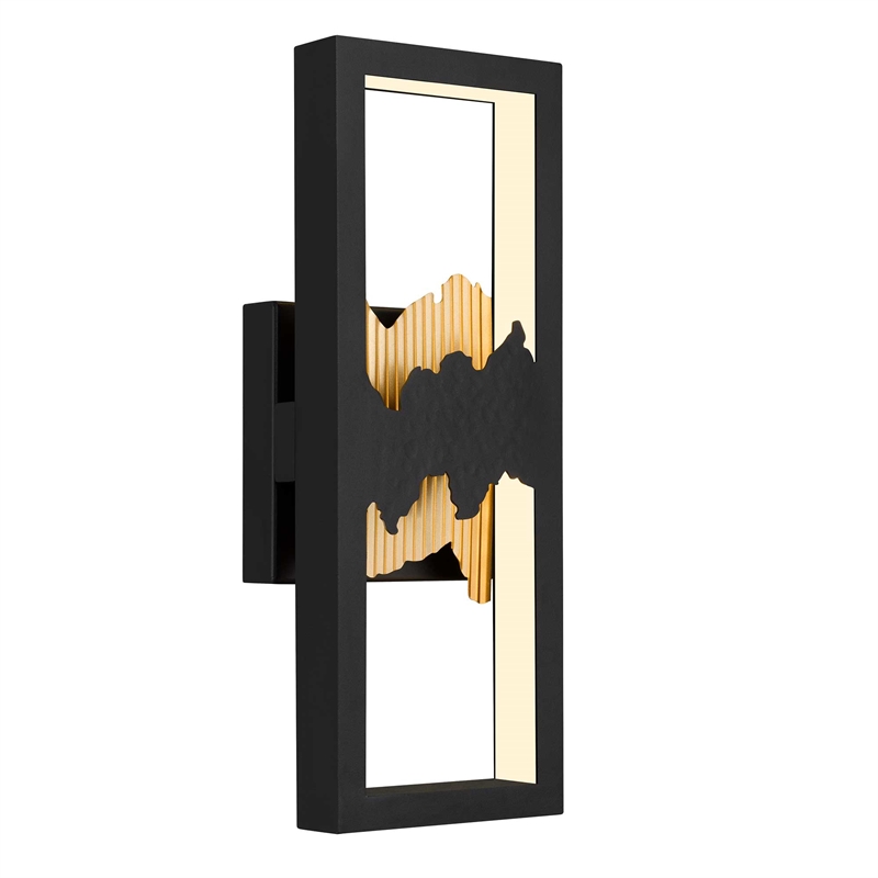 Bowery Hill Modern Aluminum Black 15-inch LED Outdoor Wall Light