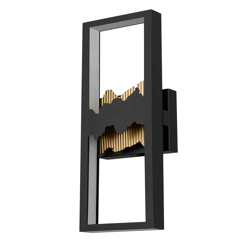 Bowery Hill Modern Aluminum Black 22-inch LED Outdoor Wall Light