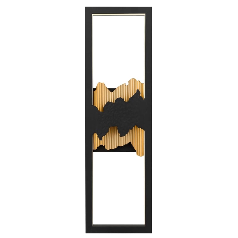 Bowery Hill Modern Aluminum Black 22-inch LED Outdoor Wall Light