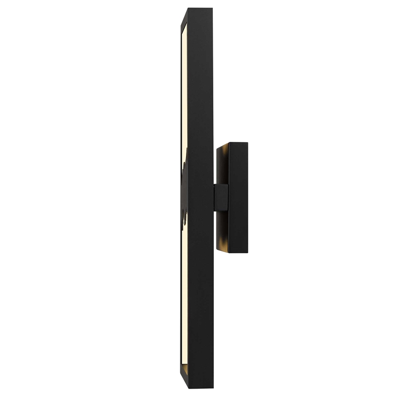 Bowery Hill Modern Aluminum Black 22-inch LED Outdoor Wall Light