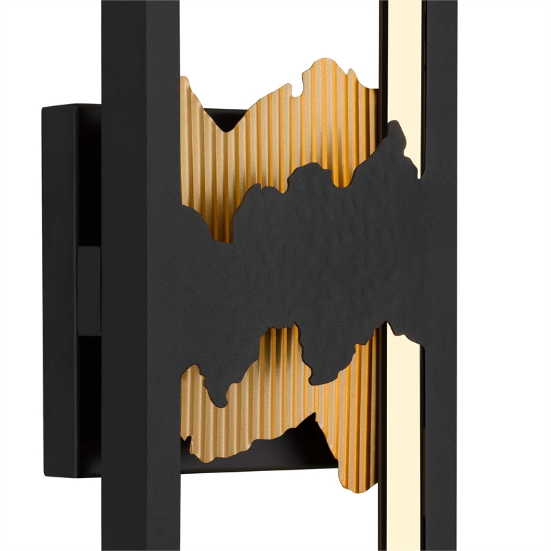 Bowery Hill Modern Aluminum Black 22-inch LED Outdoor Wall Light
