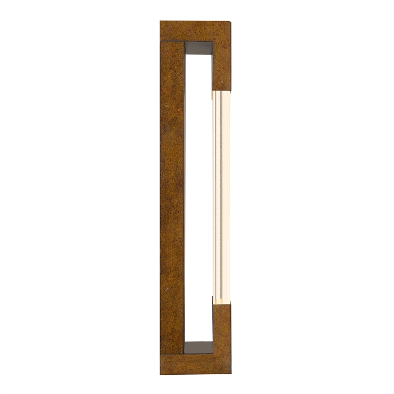 Bowery Hill Modern Aluminum Brass 20-inch LED Outdoor Wall Light