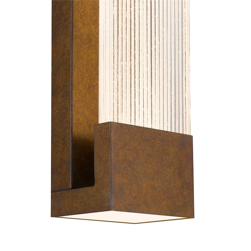 Bowery Hill Modern Aluminum Brass 20-inch LED Outdoor Wall Light