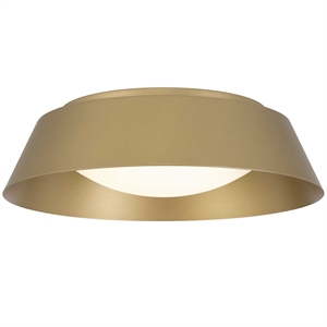Bowery Hill Modern Aluminum Brass 15-inch LED Outdoor Flush Mount