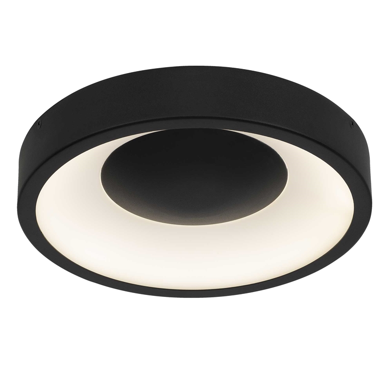 Bowery Hill Modern Aluminum Black 11-inch LED Outdoor Flush Mount