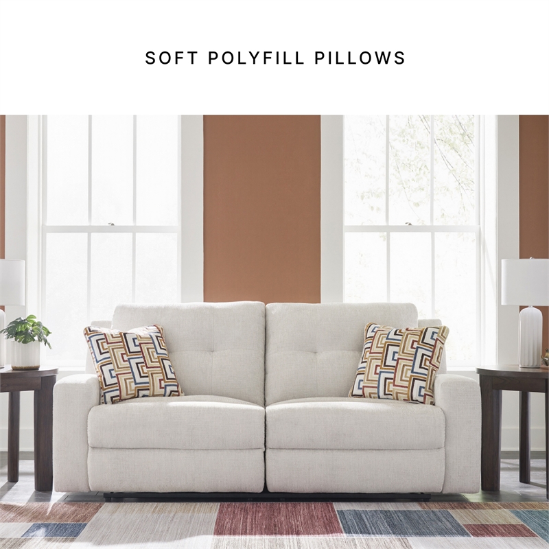 Bowery Hill 3-Piece Beige Polyester Upholstered Reclining Sofa Set