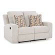 Bowery Hill 3-Piece Beige Polyester Upholstered Reclining Sofa Set