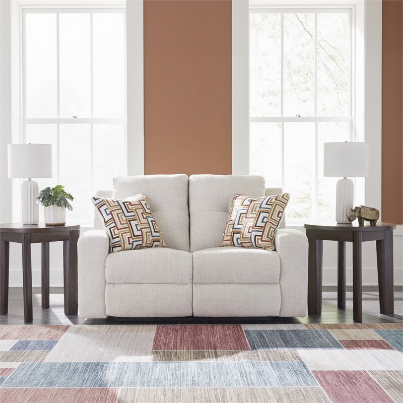 Bowery Hill 3-Piece Beige Polyester Upholstered Reclining Sofa Set