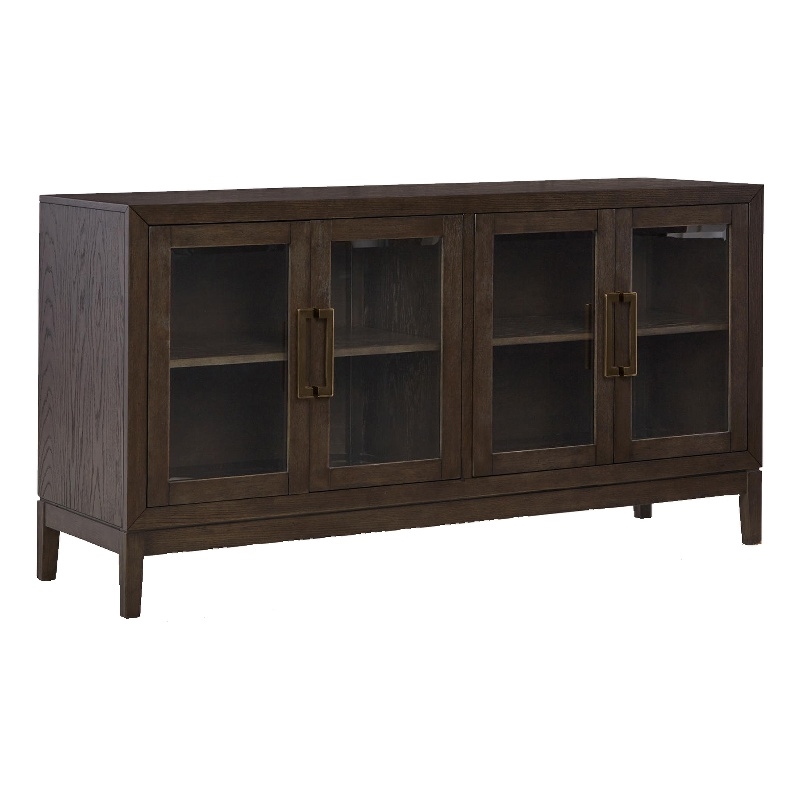 Bowery Hill 6-Piece Counter Height Dining Set of Table, Barstools, & Dining Server