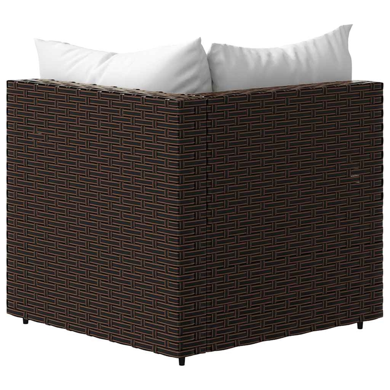 Bowery Hill Square Contemporary Patio Lounge Set Adjustable Feet