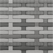 Bowery Hill Medium PE Rattan And Powder-Coated Steel Garden Middle Sofa in Gray
