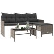 Bowery Hill Garden Sofa With Removable Covers Contemporary Durable Design