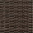Bowery Hill 2-Seater PE Rattan & Steel Garden Sofa With Polyester in Brown & Red