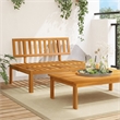 Bowery Hill Contemporary Solid Acacia Wood Standard Modular Pallet Sofa
