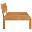 Bowery Hill Contemporary Solid Acacia Wood Standard Modular Pallet Sofa