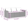 Bowery Hill Contemporary Synthetic Poly Rattan Garden Sofa Beige & Cream