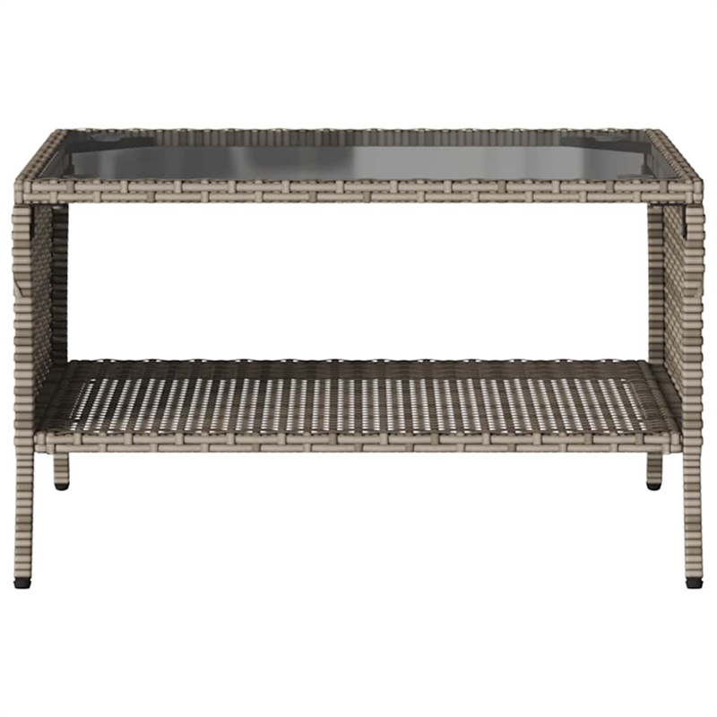 Bowery Hill 2-Seater PE Rattan Garden Sofa With Water-Resistant Materials - Gray