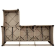 Bowery Hill Medium Rattan Reclining Garden Sofa With Adjustable Armrests - Beige