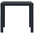 Bowery Hill Contemporary Outdoor Dining Set in Anthracite Plastic Medium
