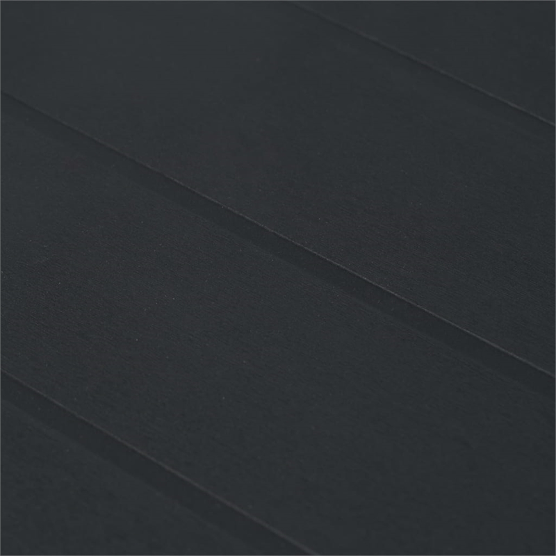 Bowery Hill Large Plastic & Polyester Outdoor Dining Set in Anthracite
