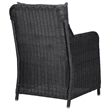 Bowery Hill Dining Set in Black Powder-Coated Steel Removable Covers