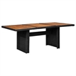 Bowery Hill Dining Set in Black Powder-Coated Steel Removable Covers