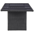 Bowery Hill Dining Set in Black PE Rattan 7 Piece Removable Covers